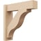 Ekena Millwork 6-in W x 22-in D x 22-in H Funston Block Rough Cedar Woodgrain TimberThane Outlooker, Primed Tan OUTUR060X22X22FST44RCPR - alternate 1
